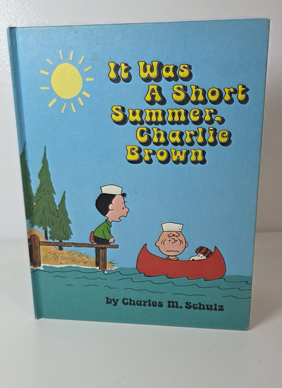 1970s "It Was A Short Summer Charlie Brown" Hardcover Book by Charles M. Shulz